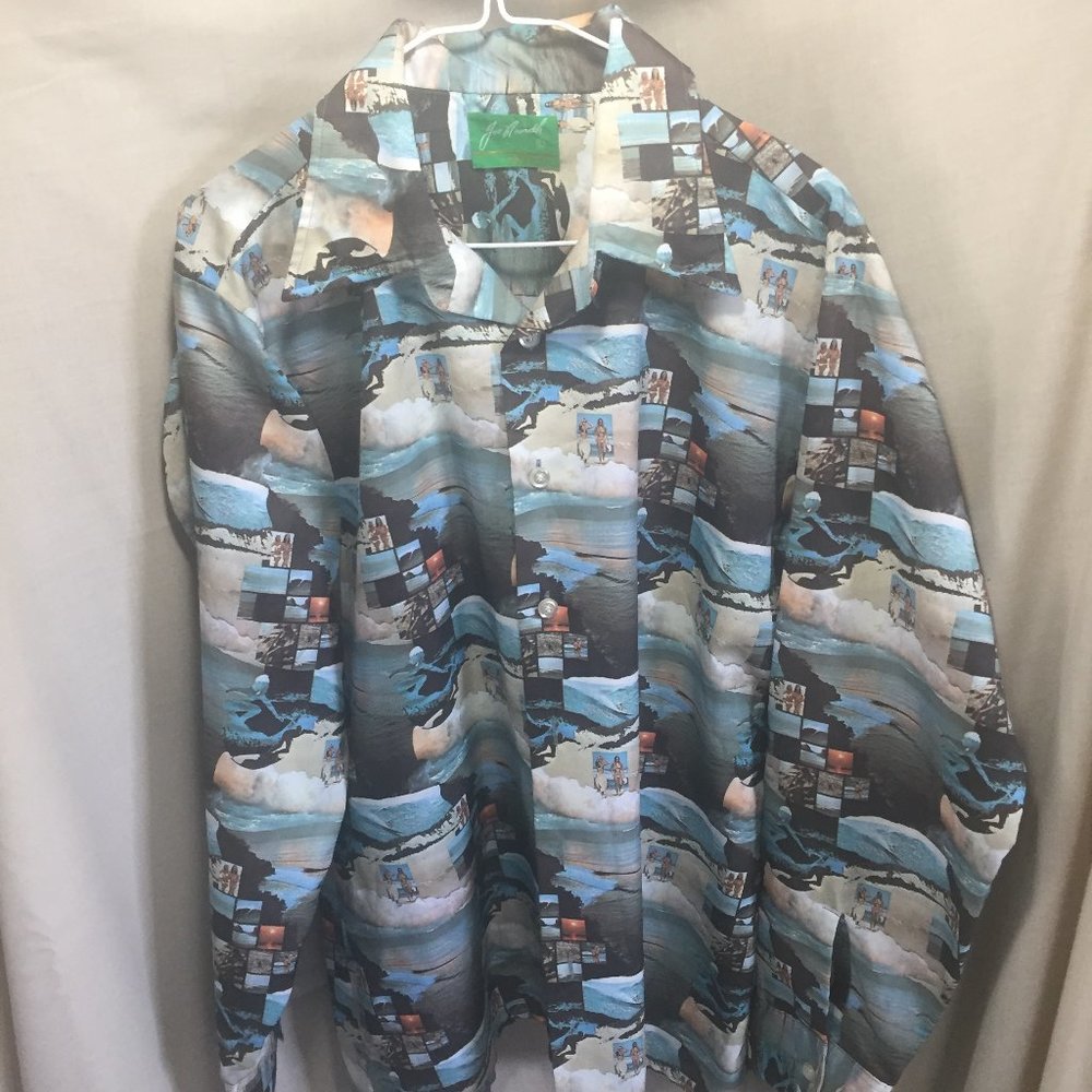 COPY - Super Sexy 70s Joe Namath Label shirt with wide lapels